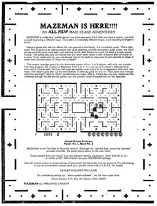 Mazeman is Here (Ad)